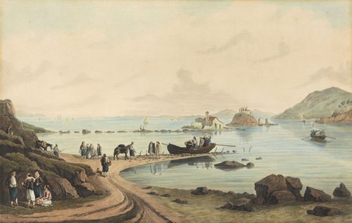 Joseph Cartwright - View of Pontikonisi, Corfu
