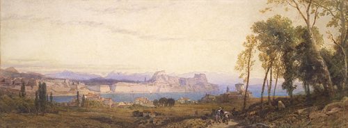 Thomas-Miles Richardson - View of the Old Fortress from Garitsa Bay