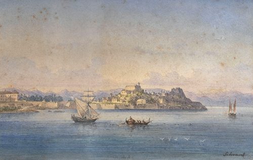 Anton Schranz - View of the Old Fortress, Corfu
