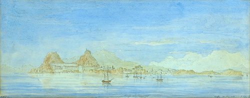 John Skene - View of the Old Fortress from Vido